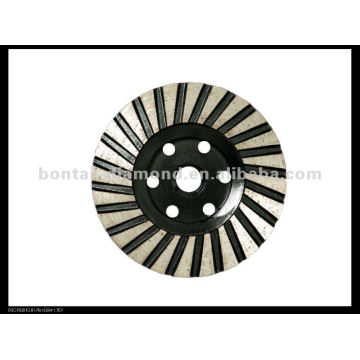 diamond cup wheel with 230mm diameter and 22,23mm arbor. Aluminium bond and metal bond